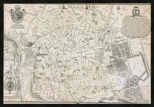 Map de Madrid 1706