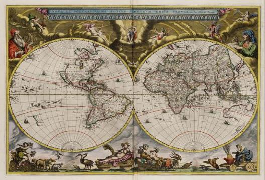 Mapa Nova Et Accurant TerrarumObisTabula,1664L