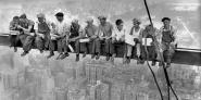 New York Construction Workers Lunching on a Crossbeam, 1932 (detail)