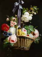 A Romantic Basket of Flowers