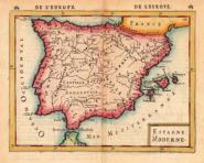 Mapa Espagne Moderne