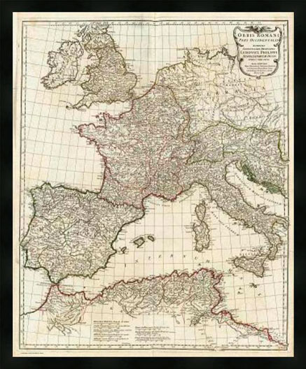 Lit. Orbis Romani,Parts Occ, 1763 -J.B.Bourguignon