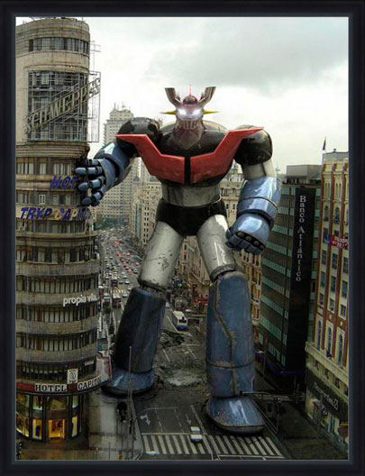 Mazinger Z en la Gran Vía