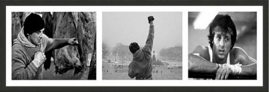 Triptych Rocky B/W