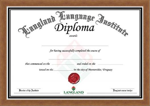 Frame for Diploma Din-A4 cherry