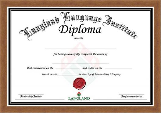 Frame for Diploma Din-A4 cherry