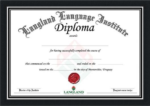 Frame for Diploma Din-A4 black