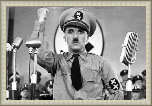 Chaplin - The Great Dictator Grey B/W