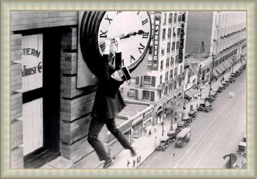 Harold Lloyd - Safety Last Grey B/W