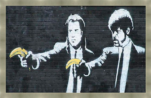 Pulp Fiction by Banksy Grey