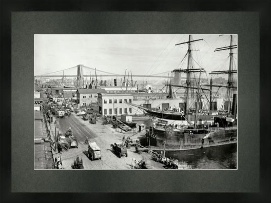 Puerto de New York, 1902 M / B/W