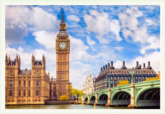 London Big Ben Color XL / White