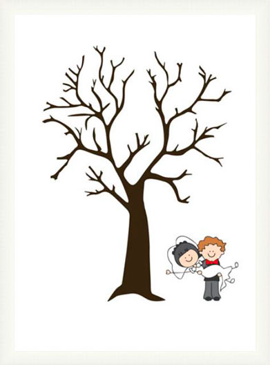 Arbol Pareja D - Bodas L - White