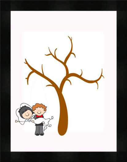 Arbol Pareja I - Bodas S - Black