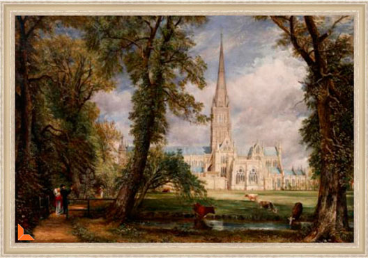 Salisbury Cathedral from the Bishop Garden L