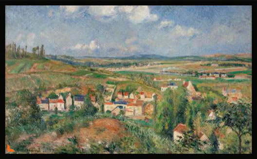 The Hermitage at Pontoise - Camille Pissarro