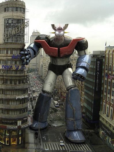 Mazinger Z en la Gran Vía