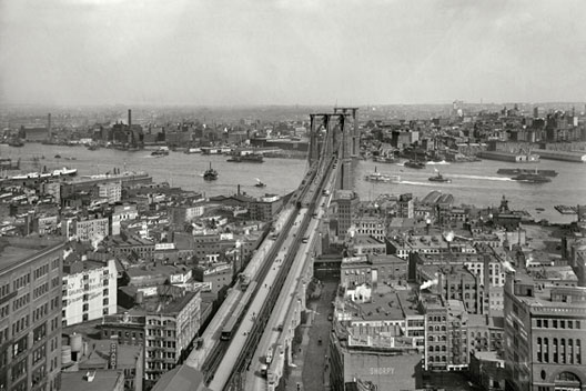 East River and Brooklyn from Manhattan, 1903 XL