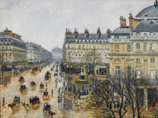 Place du Théâtre Français, Paris: Pluie L