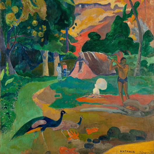 Landscape with Peacocks S
