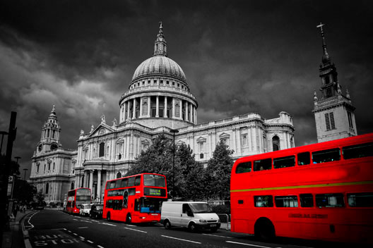 London Cathedral in Red XL