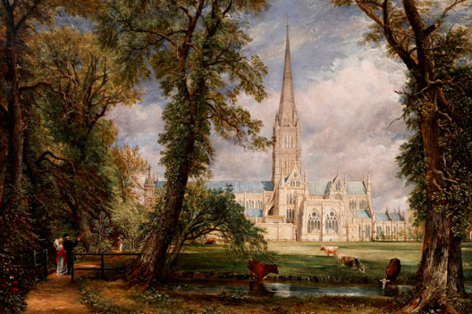 Salisbury Cathedral from the Bishop Garden XL