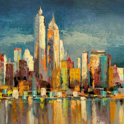 Manhattan Aqua (detail)