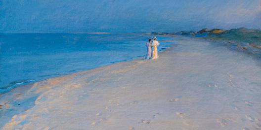 Summer evening at the South Beach, Skagen