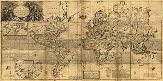 A New   Correct Map of the Whole World, 1719