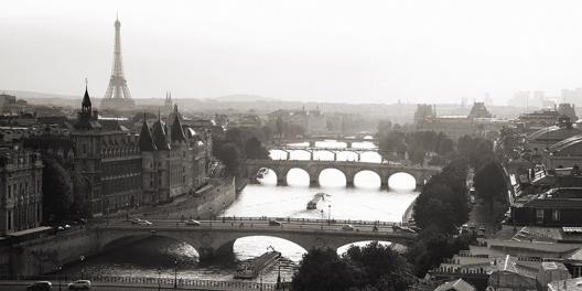 Bridges over the Seine river, Paris