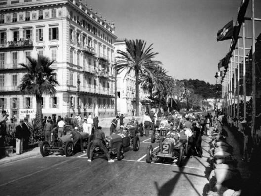 Depart du Grand Prix automobile de Nice 1934