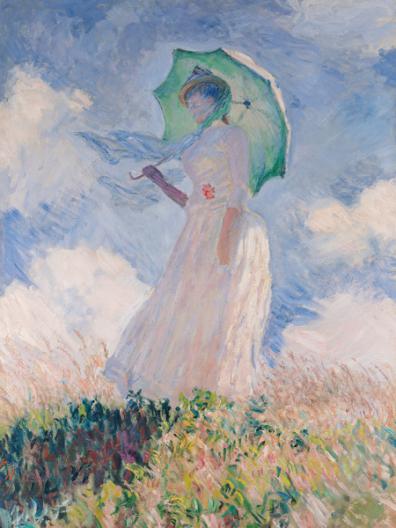 Woman with Parasol (Left)