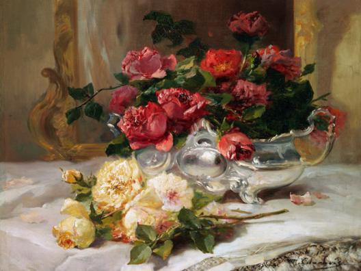 Roses on a Dressing Table