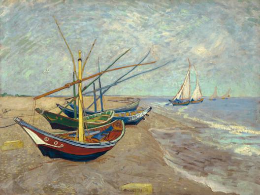 Fishing Boats on the Beach at Les Saintes-Maries-de-la-Mer