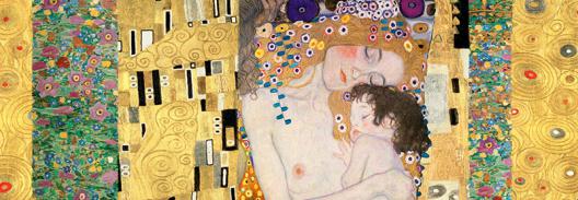 Klimt Patterns – Deco Panel (The Three Ages of Woman)