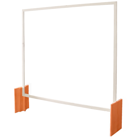 Protective screen for counters (white-orange color)