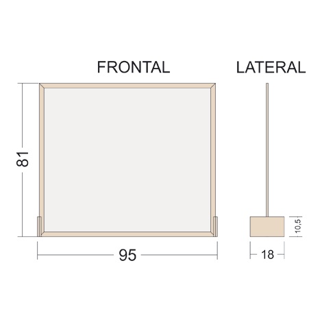 Protective desktop screen