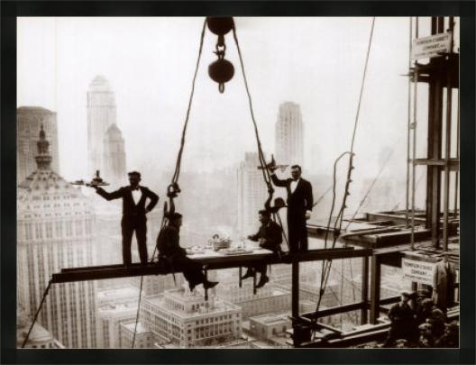 Lunch Above Manhattan B/W