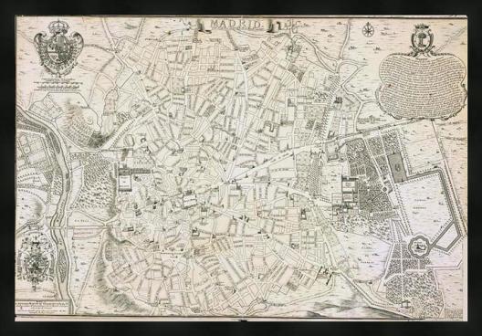 Mapa de Madrid 1706 (40x60)