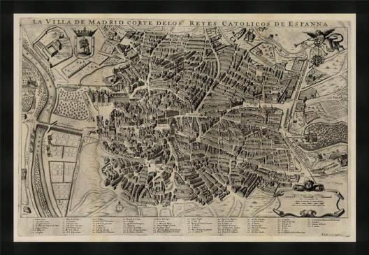 Mapa Madrid 1635