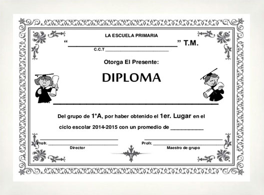 Marco para Diploma Din-A4 Blanco