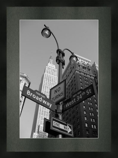 The Empire State Building from Macys M B/W