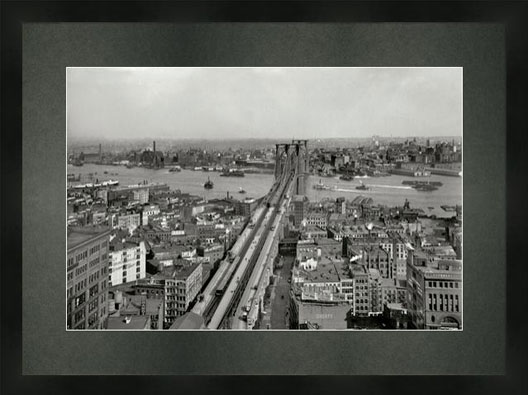 East River and Brooklyn from Manhattan, 1903 M/B/W