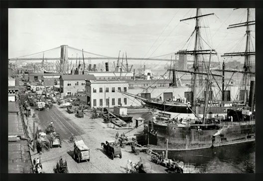 Puerto de New York, 1902 XL / B/W