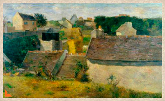 Canvas Houses at Vaugirard - Gaugin