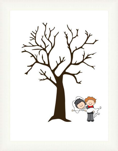 Arbol Pareja D - Bodas S - White