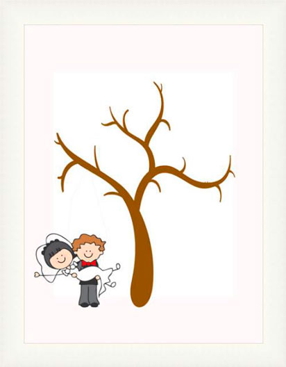 Arbol Pareja I - Bodas S - White