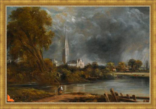 Study for Salisbury Cathedral from the Meadows XL