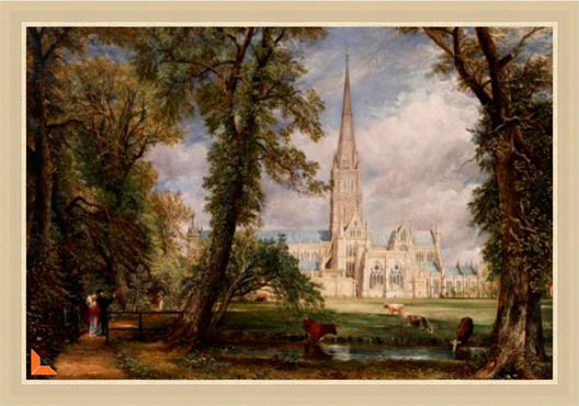 Salisbury Cathedral from the Bishop Garden XL