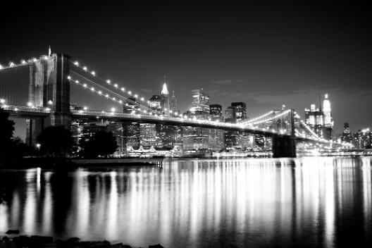 Brooklyn Bridge Night Lights
